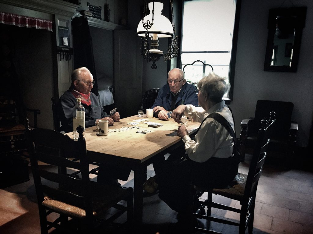 Kaartje leggen bij het Boerenbondsmuseum